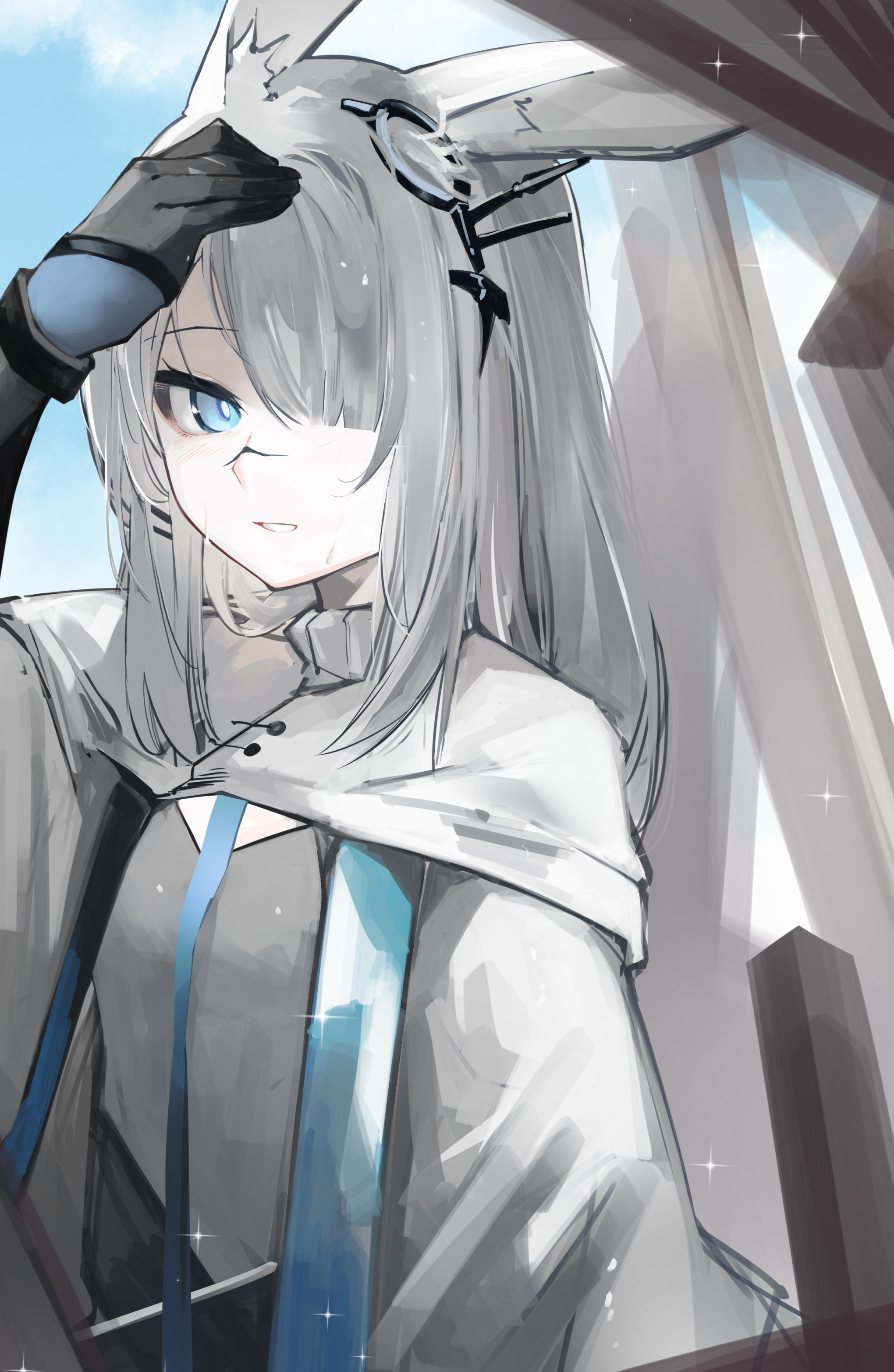 雨上がりと白うさぎ